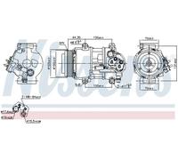 NISSENS AIR CONDITIONING COMPRESSOR 89089 FOR MERCEDES-BENZ