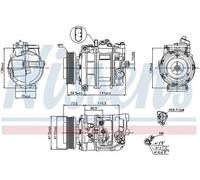 NISSENS 89092 Air conditioning compressor