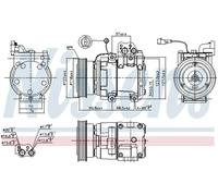 AIR CONDITIONING COMPRESSOR FOR HYUNDAI NISSENS OEM 977012D600 89265