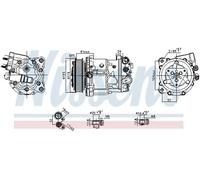 NISSENS 89398 Air conditioning compressor