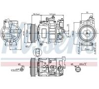 NISSENS 89415 Air conditioning compressor