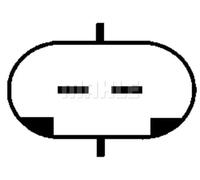 Air conditioning compressor R 134a PAG 46 ACP 45 000S MAHLE for OPEL CORSA C