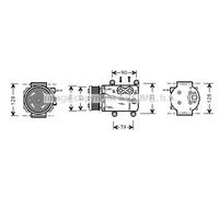 PRASCO FDAK105 Air conditioning compressor