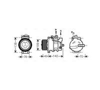AVA COOLING SYSTEMS MSAK566 Air conditioning compressor