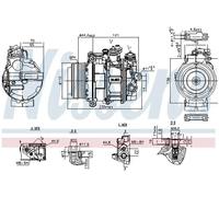 NISSENS 890749 Air conditioning compressor