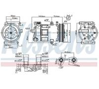 NISSENS 89348 Air conditioning compressor