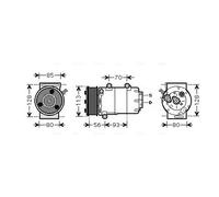 PRASCO FDAK416 Air conditioning compressor