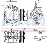 NISSENS 890128 Air conditioning compressor