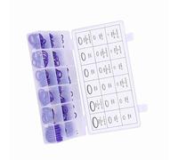 Air Conditioning Compressor Rubber Washer, Assorted 270pcs Car Air Conditioning Compressor O Ring Seal Gasket Rubber Washer Set (Purple)