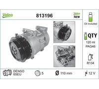 Air Conditioning Compressor Valeo 813196 for MERCEDES-BENZ