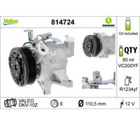 Air Conditioning Compressor Valeo 814724 for SUBARU