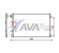 Air conditioning condense AVA COOLING DNA5406 for QASHQAI +2 (JJ10E) 2 2007-2013