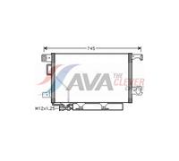 Air conditioning condense AVA COOLING MS5360D for CLK (C209) 3 2005-2009