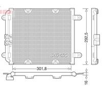 Air conditioning condense DENSO DCN02028 for AUDI R8 (422, 423) 4.2 2007-2010