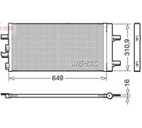 Air conditioning condense DENSO DCN05104 for BMW X1 (F48) 2 2014-2022