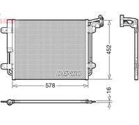 Air conditioning condense DENSO DCN32067 for VW TIGUAN (5N_) 2 2010-2018