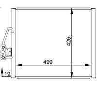 Air conditioning condense MAHLE AC 277 000S for BMW 5 (E39) 2 1996-2003