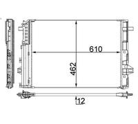 Air conditioning condense MAHLE AC 446 000S for A-CLASS (W169) 2 2004-2012