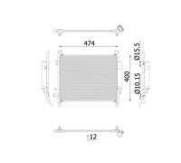 MAHLE AC 1027 000S Air conditioning condenser