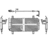 MAHLE AC 714 000S Air conditioning condenser