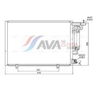AVA COOLING SYSTEMS FD5707D Air conditioning condenser