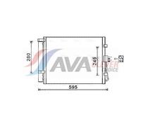 Air Con Condenser KAA5150D AVA AC Conditioning 976062K000 976062K000AS