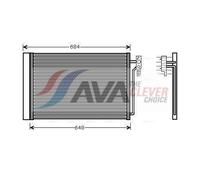 AVA Aircon Condenser AUA5182D for Land Rover Range Rover (2002) 3.0 TD