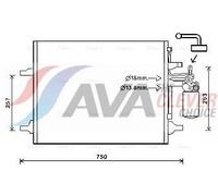 AVA COOLING SYSTEMS VO5166D Air conditioning condenser