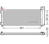 Air conditioning condenser DENSO DCN50123 for RAV 4 IV (_A4_) 2.5 2015-2018