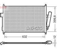 CONDENSER AIR CONDITIONING DCN99084 FOR ISUZU D-MAX/II/Platform/Chassis 2.5L