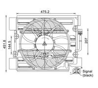 MAHLE ORIGINAL ACF 24 000S Fan, A / C condenser