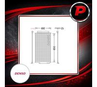 DENSO DCN09047 Condenser, air conditioning for FIAT