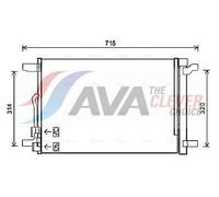 PRASCO VNA5335D Air conditioning condenser