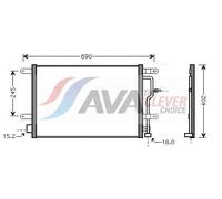 Air Conditioning Condenser Fits Audi A4 B6 Avant AVA Clever Choice AI5199
