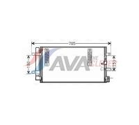 Air Conditioning Condenser Fits Audi A5 Sportback AVA Clever Choice AIA5297D