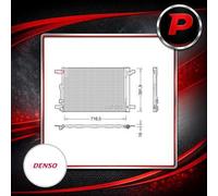 Denso Air Conditioning Condenser - DCN32024