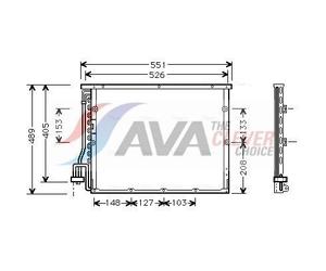 Air Conditioning Condenser Fits BMW 3 Coupe Convertible AVA Clever Choice BW5148