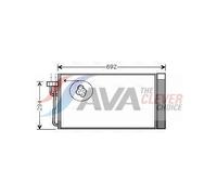 AVA Aircon Condenser BWA5273D for BMW 5 SERIES E60 (2004) 525D 2.5 etc