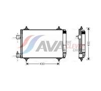 PRASCO PEA5286D Air conditioning condenser
