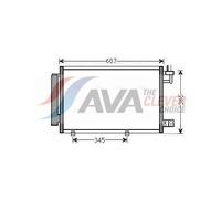 Air Conditioning Condenser Fits Ford Fiesta 6 Van AVA Clever Choice FDA5439D