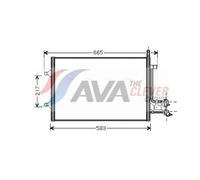 FORD FUSION 2002-2012 HATCHBACK FORD FIESTA (2002) 1.6 TDCI Condenser FDA5395