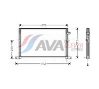 AVA COOLING SYSTEMS FD5334 Air conditioning condenser