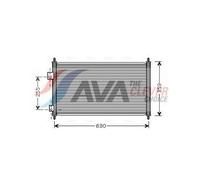AVA Aircon Condenser HD5165 for Honda Civic (2001) 1.4