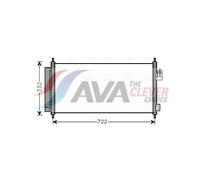 Air Conditioning Condenser Fits Honda Jazz 3 AVA Clever Choice HD5248D