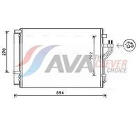 Air Conditioning Condenser Fits Hyundai Ix35 Kia AVA Clever Choice HY5280D