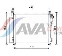 PRASCO KAA5158D Air conditioning condenser