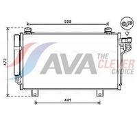 AVA Aircon Condenser MZ5260D for Mazda 6 (2013) 2.0