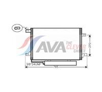 AVA Aircon Condenser MSA5579D for Mercedes-Benz A-Seriess W169 2005 A160 2.0 CD