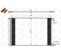 NRF 350082 Air conditioning condenser