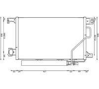 Air Conditioning Condenser Fits Mercedes-Benz C-Class CLC-Class MAHLE AC662000S